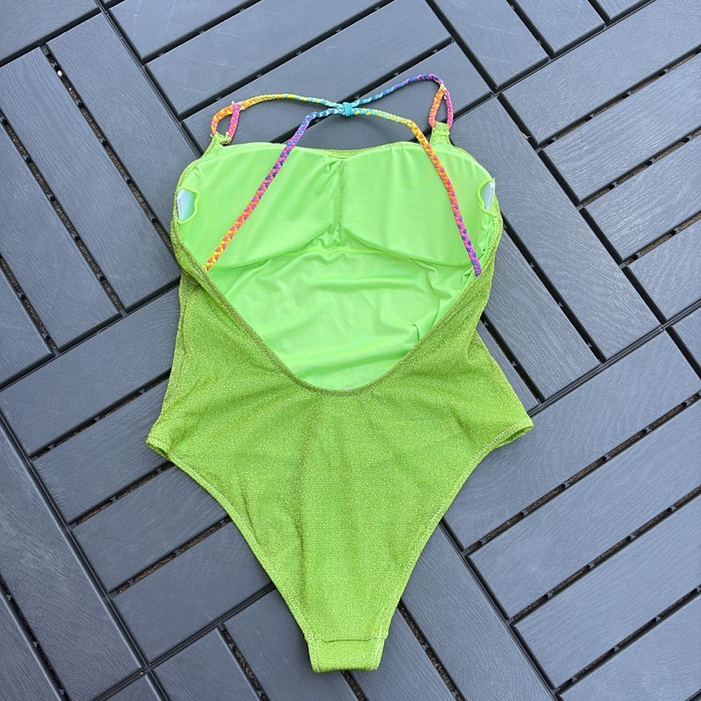Kurt Geiger Lime Green Swim One Piece - Picture 3 of 6